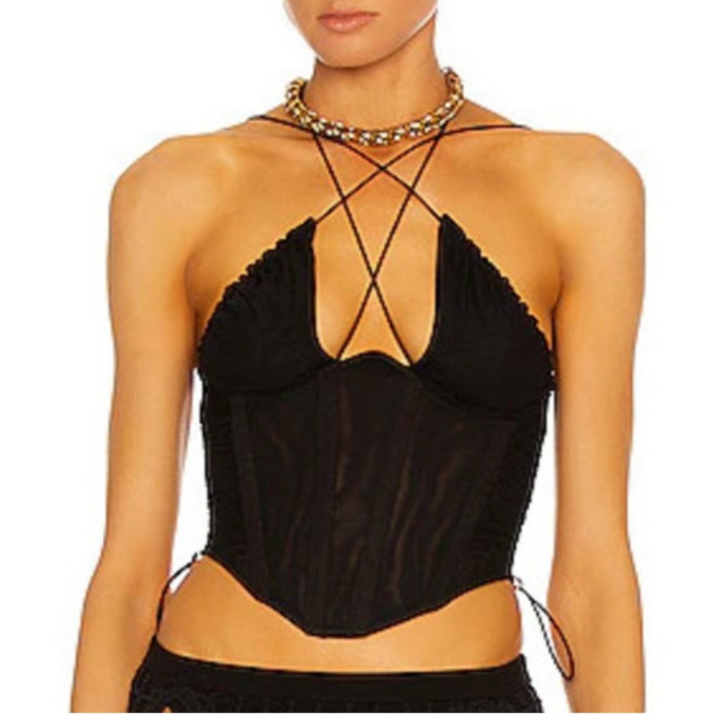 Dion Lee Powertulle Corset Black Top Small size 4